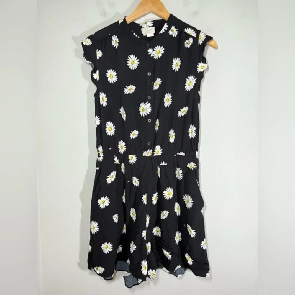 Kate Spade New York Daisy Dot Crepe Romper size 10